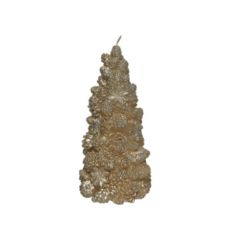 ALBERO IN CERA CHAMPAGNE D10 H 21CM