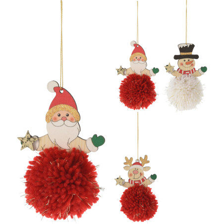 PENDENTE FIGURA NATALE 12CM 3ASSORTITI