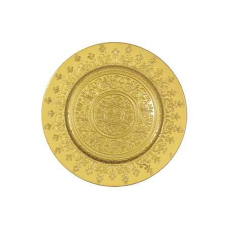 SOTTOPIATTO ORO D.33 CM PVC