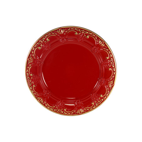 SOTTOPIATTO ROSSO D.33 CM PVC