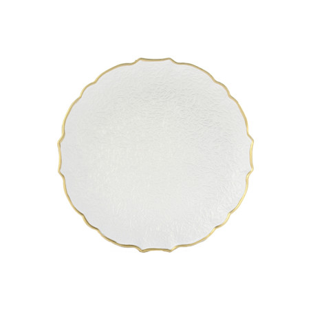 SOTTOPIATTO BIANCO ORO D.33 PVC