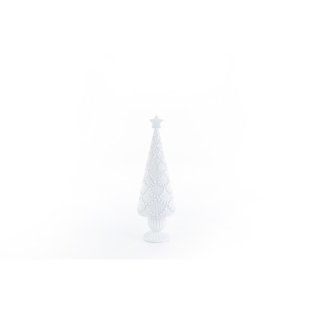 ALBERO NATALIZIO RESINA BIANCO 9X9XH29