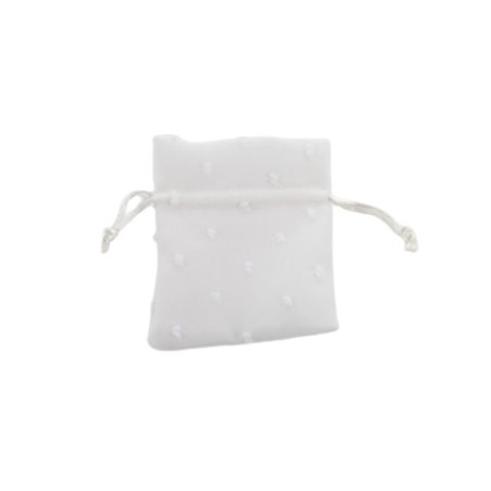 SACCHETTO ORGANZA COTONE BIANCO 8X10