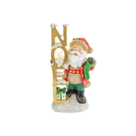 BABBO NATALE RESINA ROSSO CON LED H26