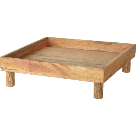 VASSOIO LEGNO NATURALE 30X30CM