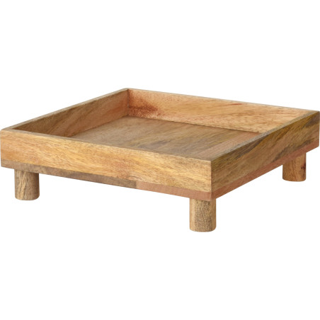 VASSOIO LEGNO NATURALE 24X24CM