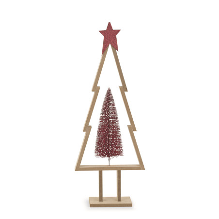 ALBERO LEGNO CON PINO ROSSO