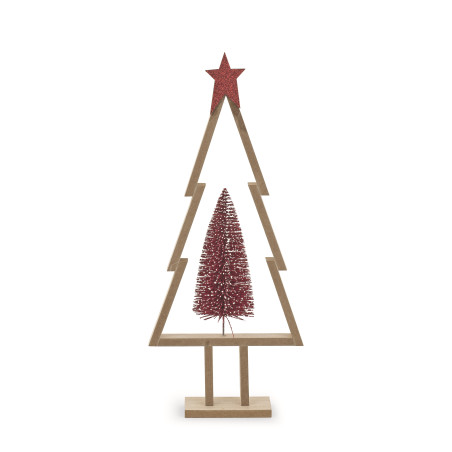 ALBERO LEGNO CON PINO ROSSO