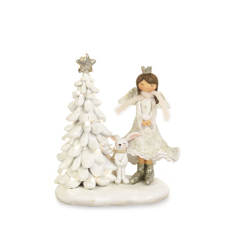 PRINCIPESSA BIANCA CON ALBERO CON LED