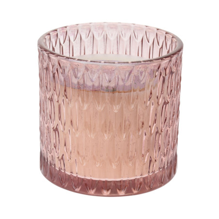 VASO VETRO CON CANDELA 10CM 3 ASSORTITE