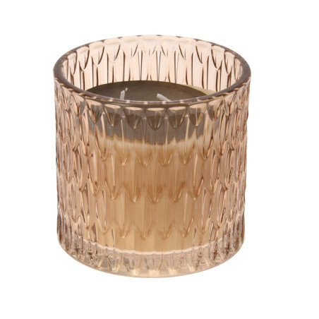 VASO VETRO CON CANDELA 10CM 3 ASSORTITE