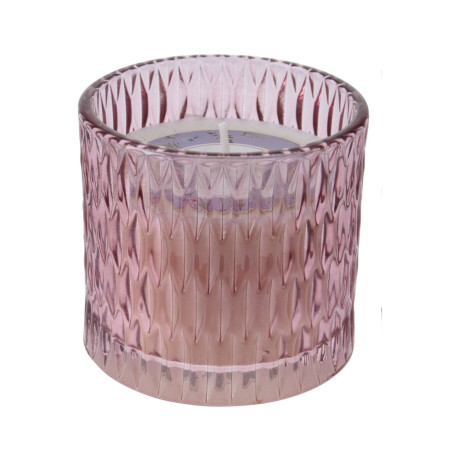 VASO VETRO CON CANDELA 8CM 3 ASSORTITE