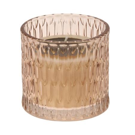 VASO VETRO CON CANDELA 8CM 3 ASSORTITE