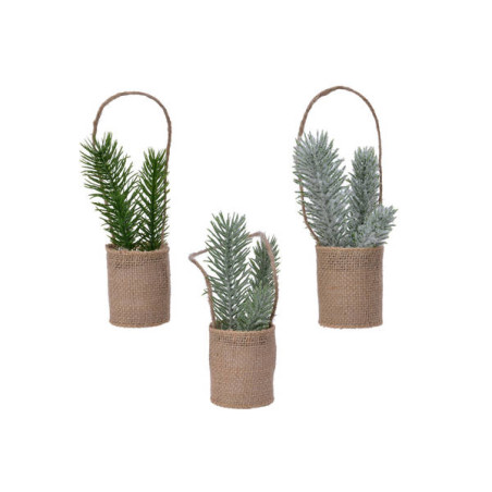 MINI ALBERO IN BAG JUTA VERDE 3ASSORTIMENTO