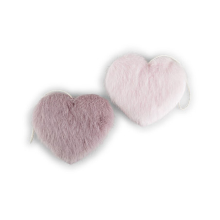 CUORE PELUCHE ROSA-MALVA 7CM