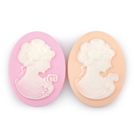 VERSAILLES CAMEO DONNA RESINA PESCA/ROSA