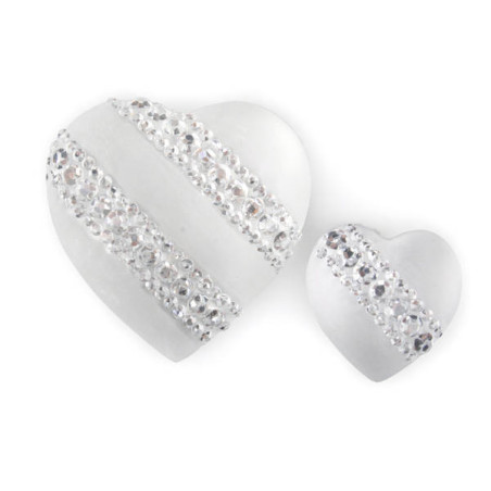 CUORE DIAMANTE WHITE 2 MISURE 12GR+20PACCHI