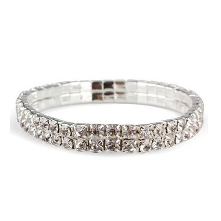 BRACCIALE DIAMANTE METALLO/SILVER D5.5CM