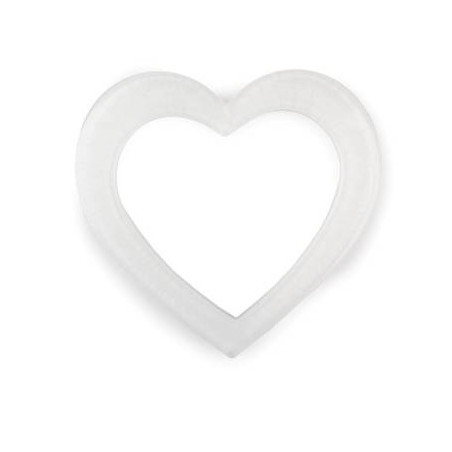 CUORE ELEGANCE  BIANCO POLIRESINA  6.5X6.5H