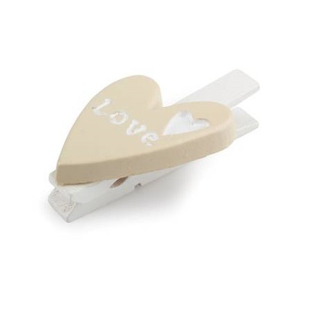 MOLLETTINA CUORE LOVE CREMA 2.5X4.5CM