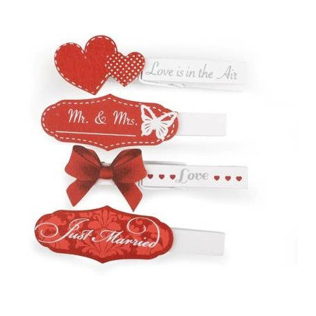 MOLLETTE JUST MARIED WHITE/RED