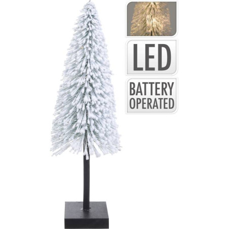 ALBERO INNEVATO CON LED 50CM