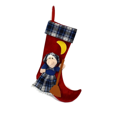 CALZA BEFANA 40CM 4ASSORTIMENTI