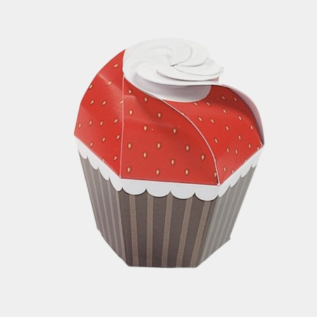 CUPCAKE FRAGOLA 6X6X7