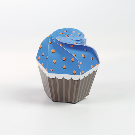 CUPCAKE FLUO AZZURRO ARANCIO 6X6X7